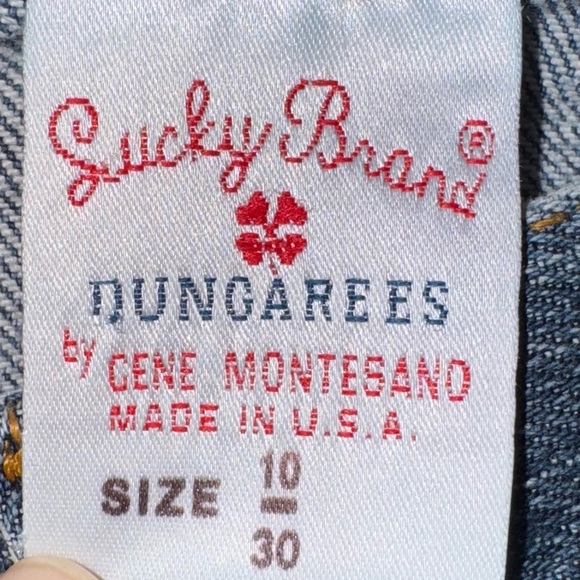 Lucky Brand Dungarees women’s 10/30 flare jeans long inseam 34 distressed hem - Picture 5 of 8